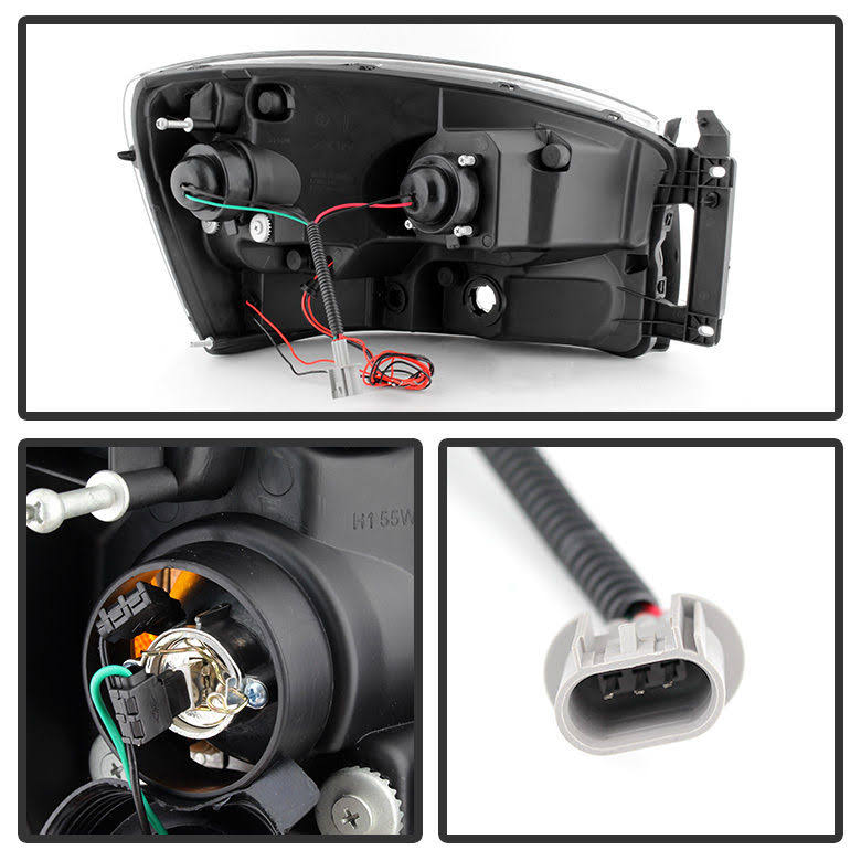 Black Halo Projector Headlights L2113
