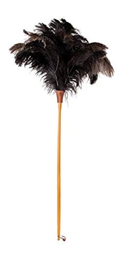 Ostrich-Feather Duster with Waxed Beechwood Handle Q5341