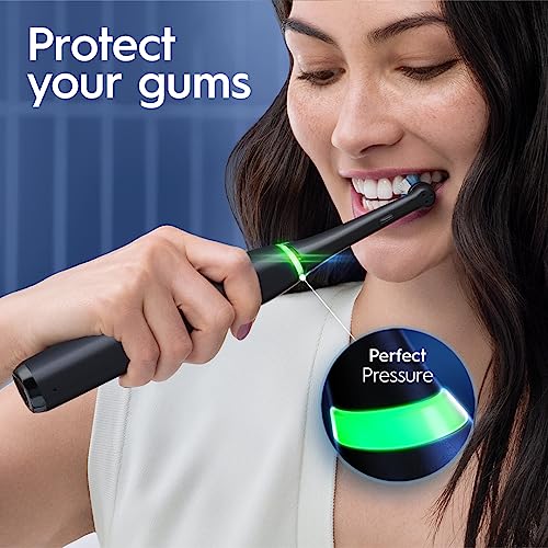 Black Rechargeable Electric Toothbrush with 5 Cleaning Settings, 2 Replacement Heads, Travel Case E35720