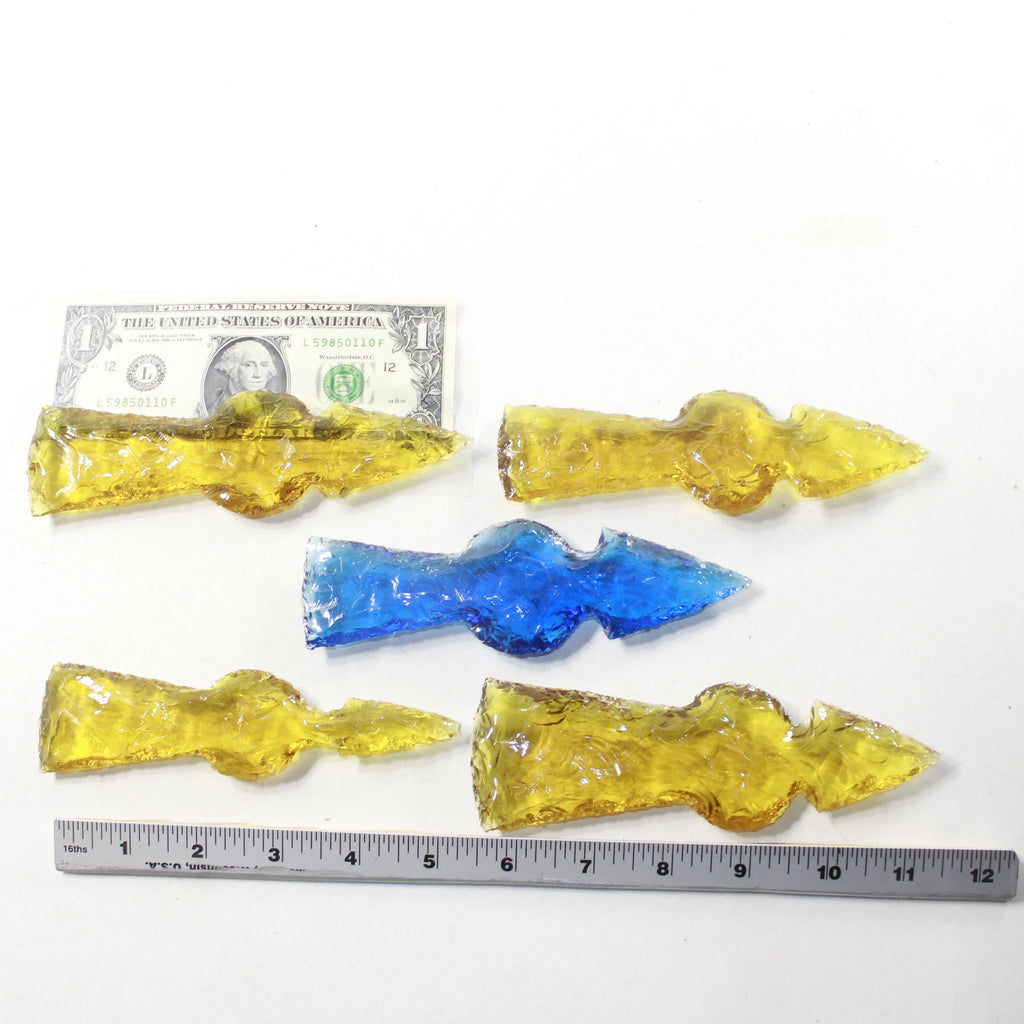 Glass Ornamental Tomahawk Heads Y282