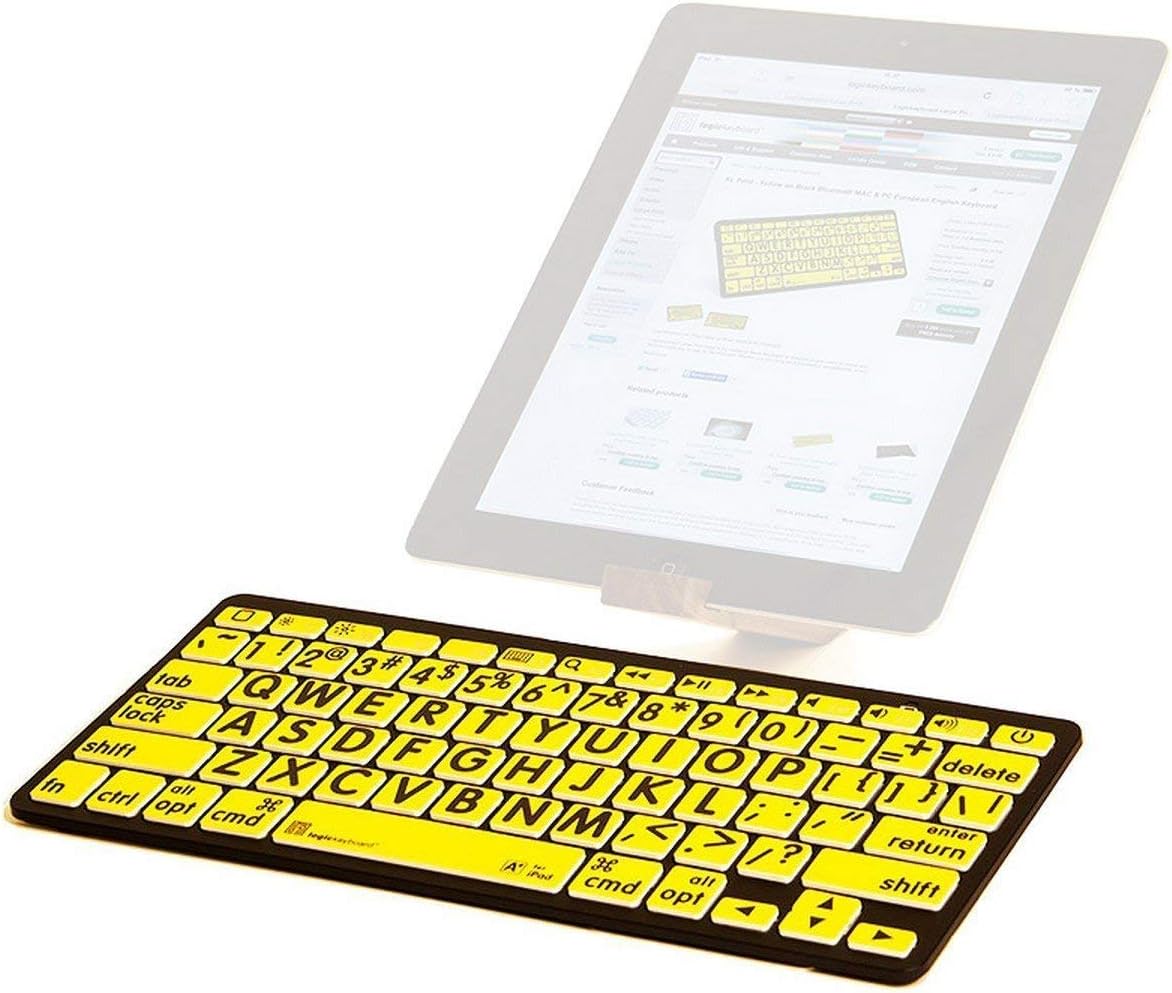 Bluetooth Black on Yellow Wireless Mini Keyboard U693