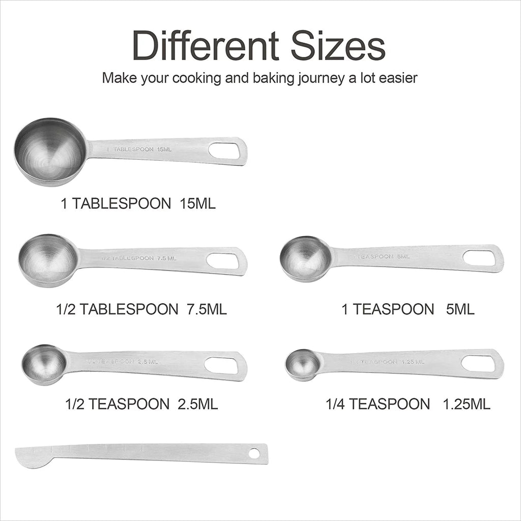 Stainless Steel Measuring Cups and Spoons Set of 11 S417152