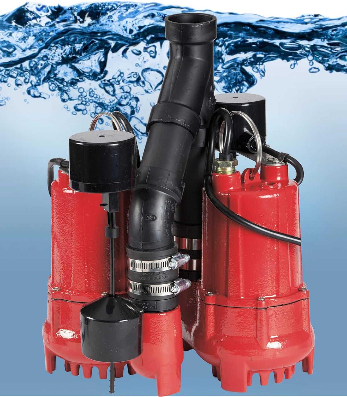 1/3 HP Dual Automatic Cast Iron Sump Pump System M303