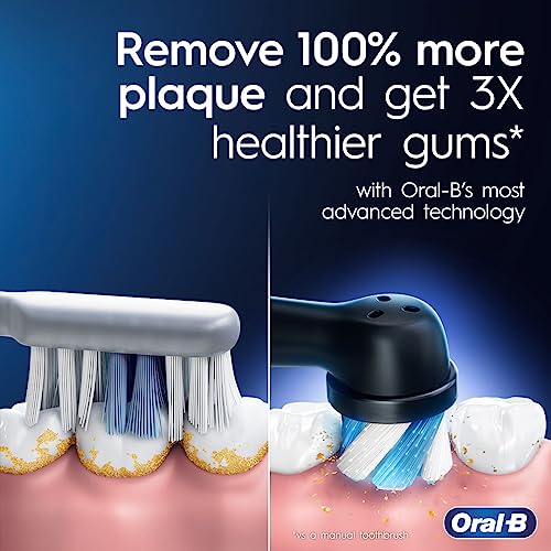 Black Rechargeable Electric Toothbrush with 5 Cleaning Settings, 2 Replacement Heads, Travel Case E35720