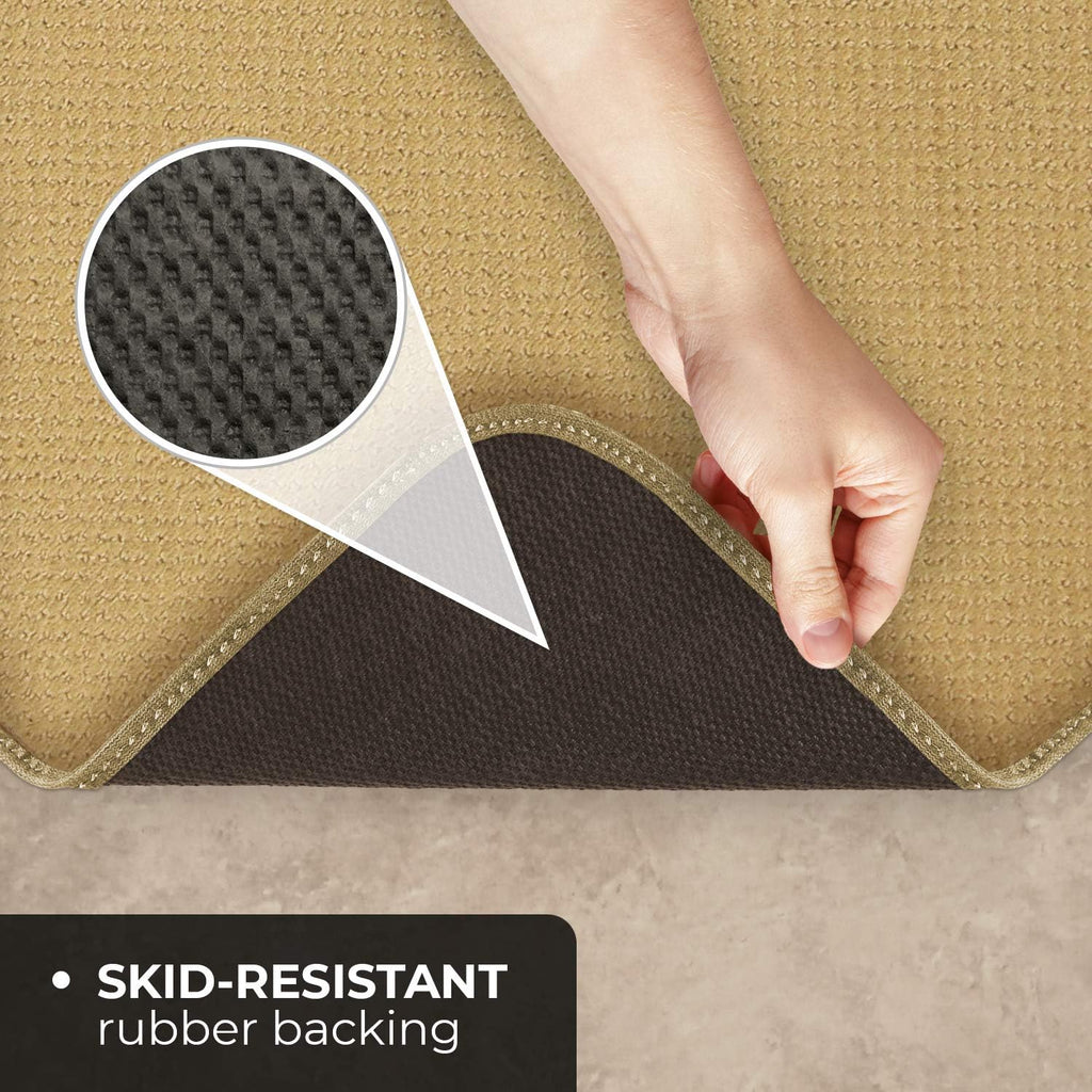 Skid-Resistant Carpet Runner - Camel Tan - 8 Feet X 27 Inches B1334