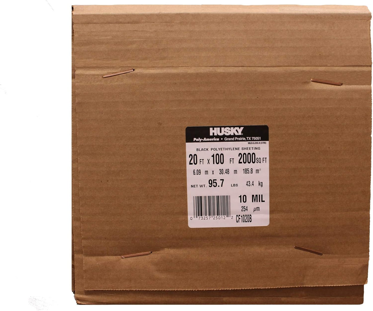 Black Plastic Sheeting 10 Mil Polyethylene Q1015