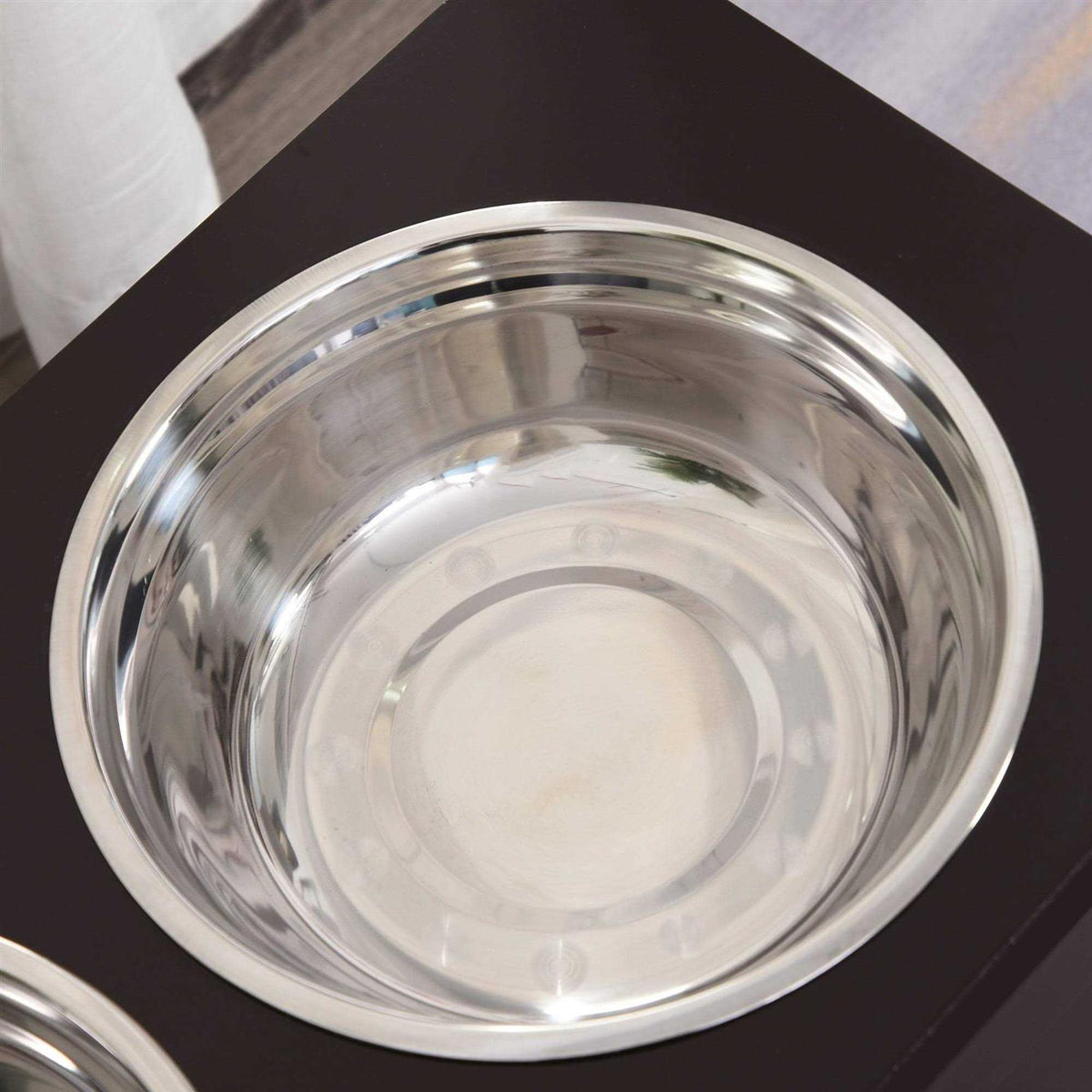 Raised Pet Feeding Station with 2 Stainless Steel Bowls C4992