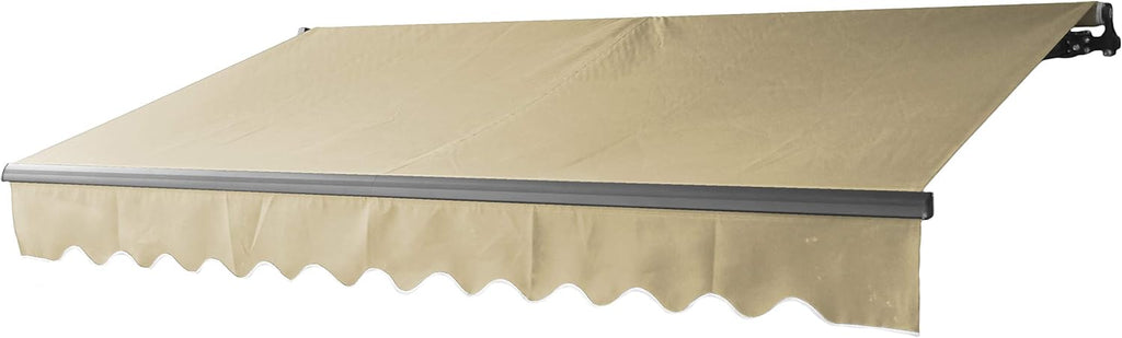 Black Retractable Patio Awning 10 x 8 Feet R336
