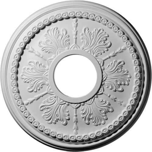 13 7/8x22OD x 3 3/4x22ID x 1 1/4x22P Ceiling Medallion, Hand-Painted Warm Silver T1285