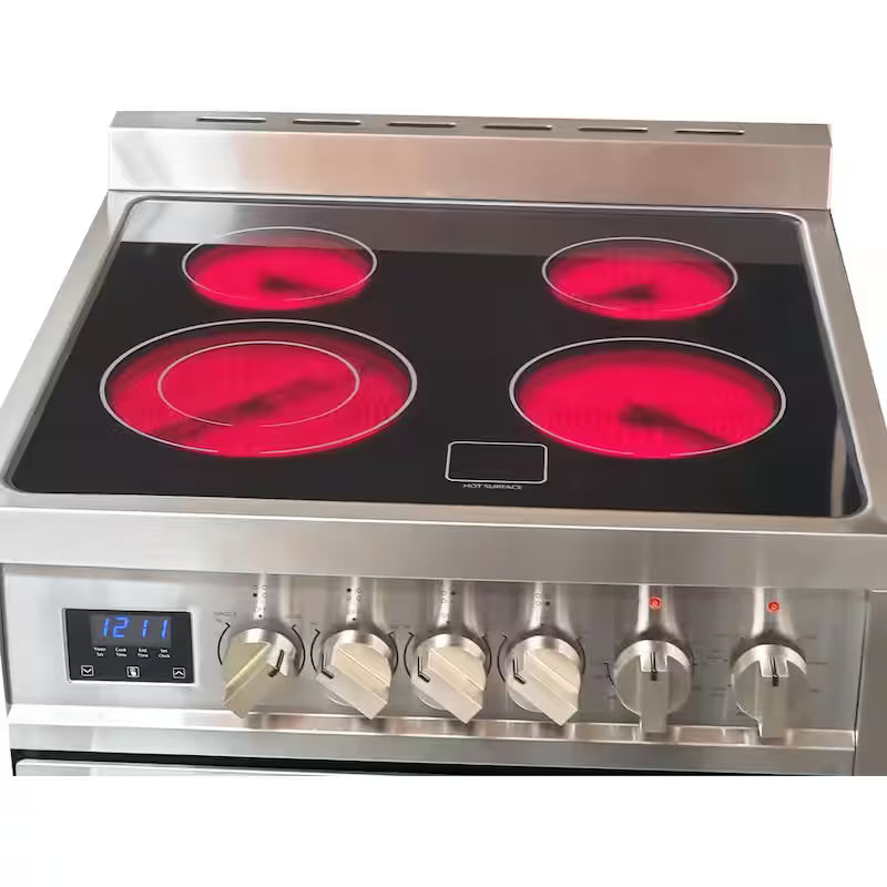 4-Element Electric Range with Convection in Stainless Steel P796369