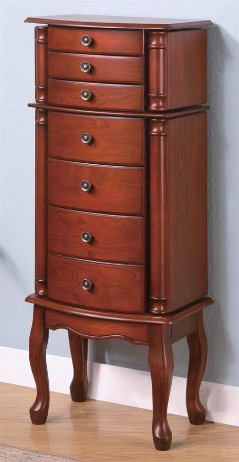 Warm Brown Jewelry Armoire C455852