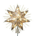 12" Gold Lighted Capiz Tree Topper Star I5779