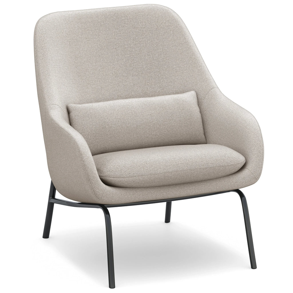 30 inch Wide Mid Century Modern Accent Chair in Linen fabric M826