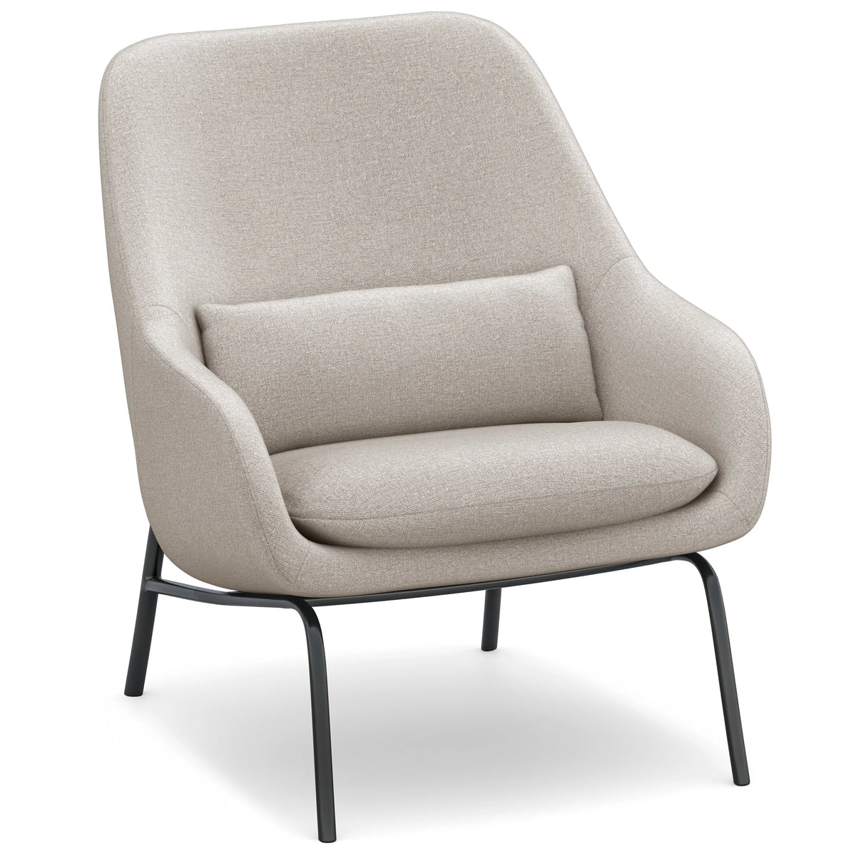 30 inch Wide Mid Century Modern Accent Chair in Linen fabric M826