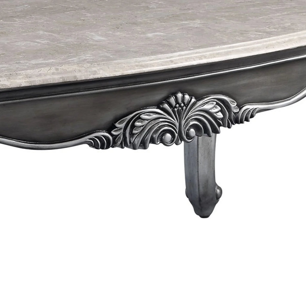 Gray Marble Top Coffee Table I144
