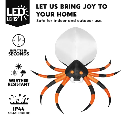 8 FT Inflatable Giant Spider Outdoor Decoration F7211