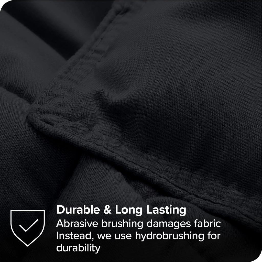 7-Piece Bed-in-a-Bag Full XL Black Sheet Set P682086