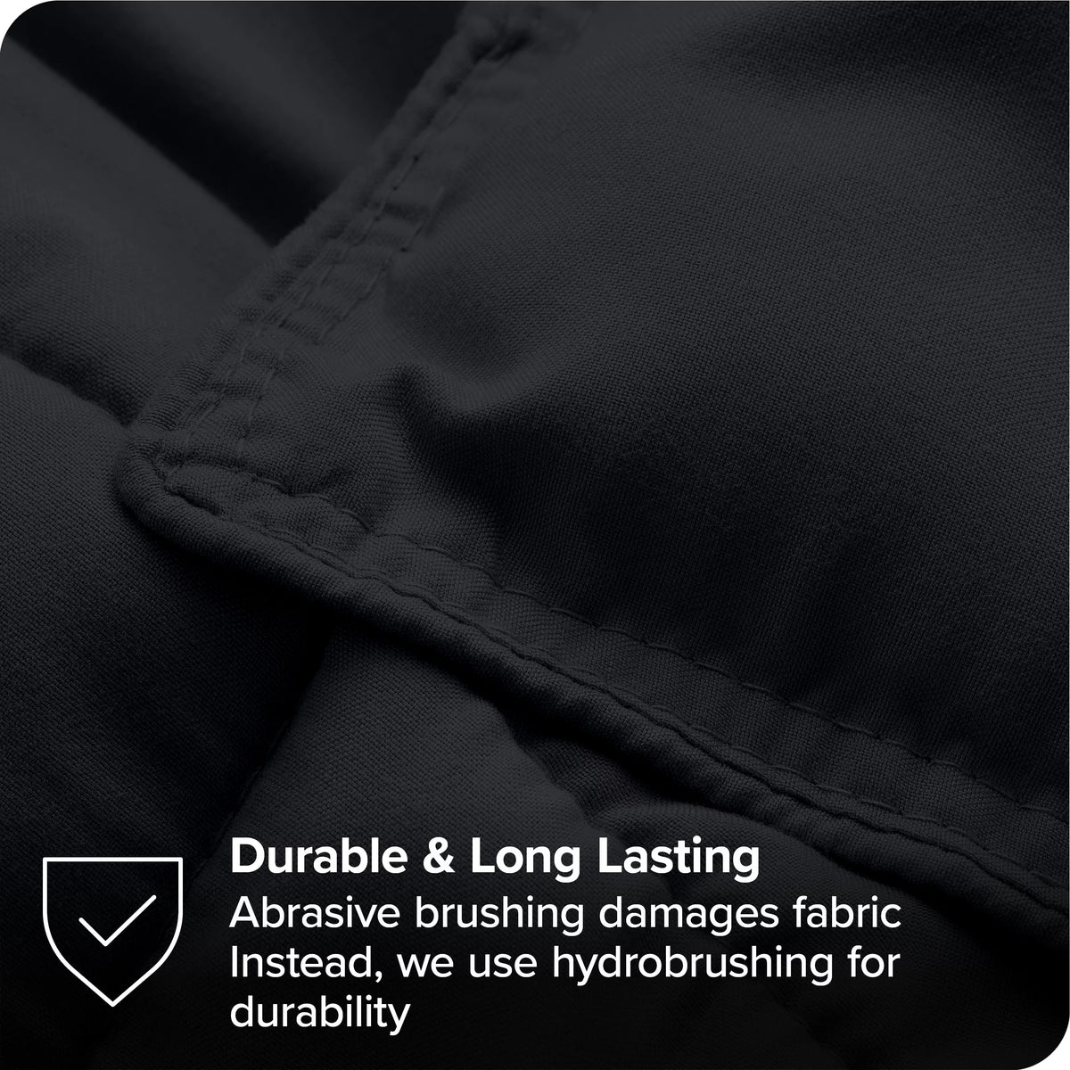 7-Piece Bed-in-a-Bag Full XL Black Sheet Set P682086