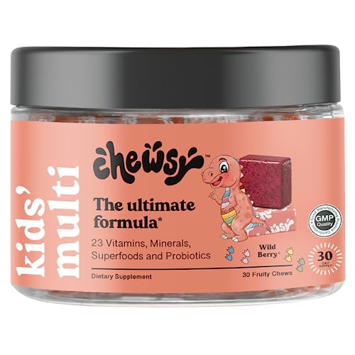 Wild Berry Chewable Kids Multivitamin with Probiotics 30-Day Supply D443