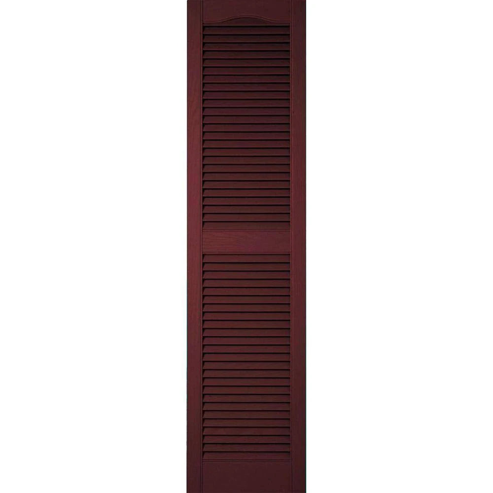 Bordeaux Vinyl Open Louver Shutters V875