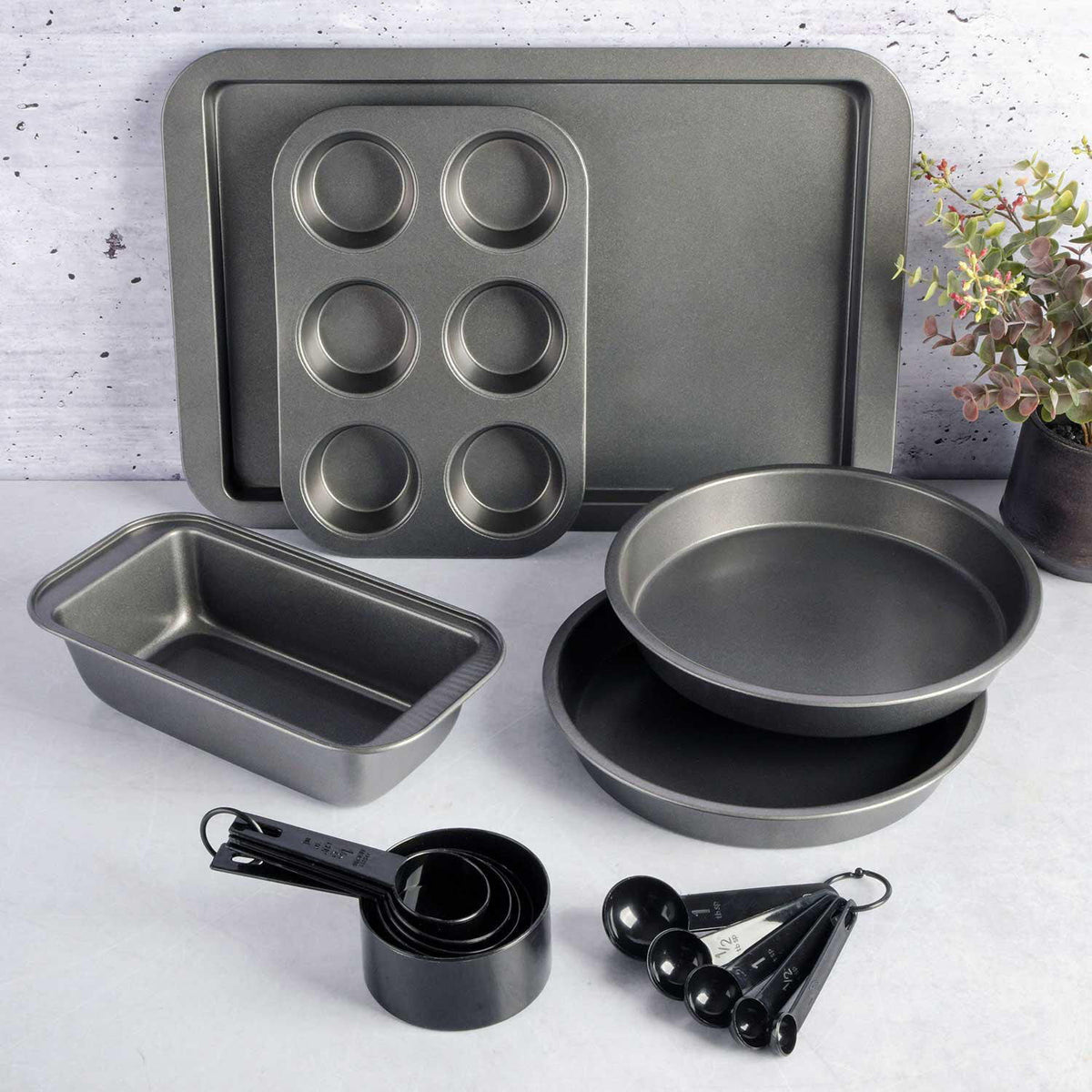 95-Piece Black Kitchen Starter Kit X2762