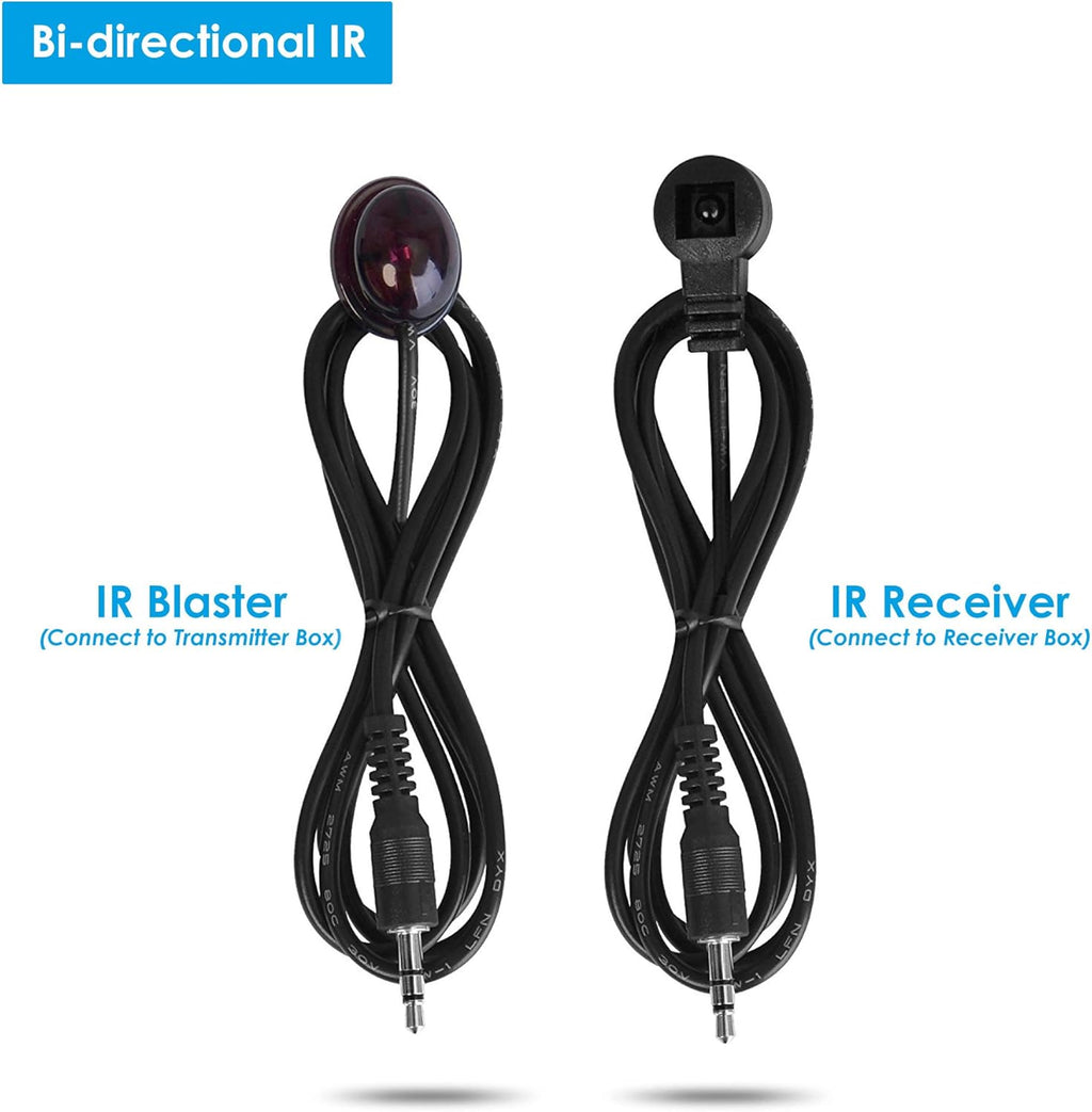HDBaseT HDMI Extender 4K 60Hz Over CAT5e/CAT6/CAT7 Cable with Bi-Directional IR J2324
