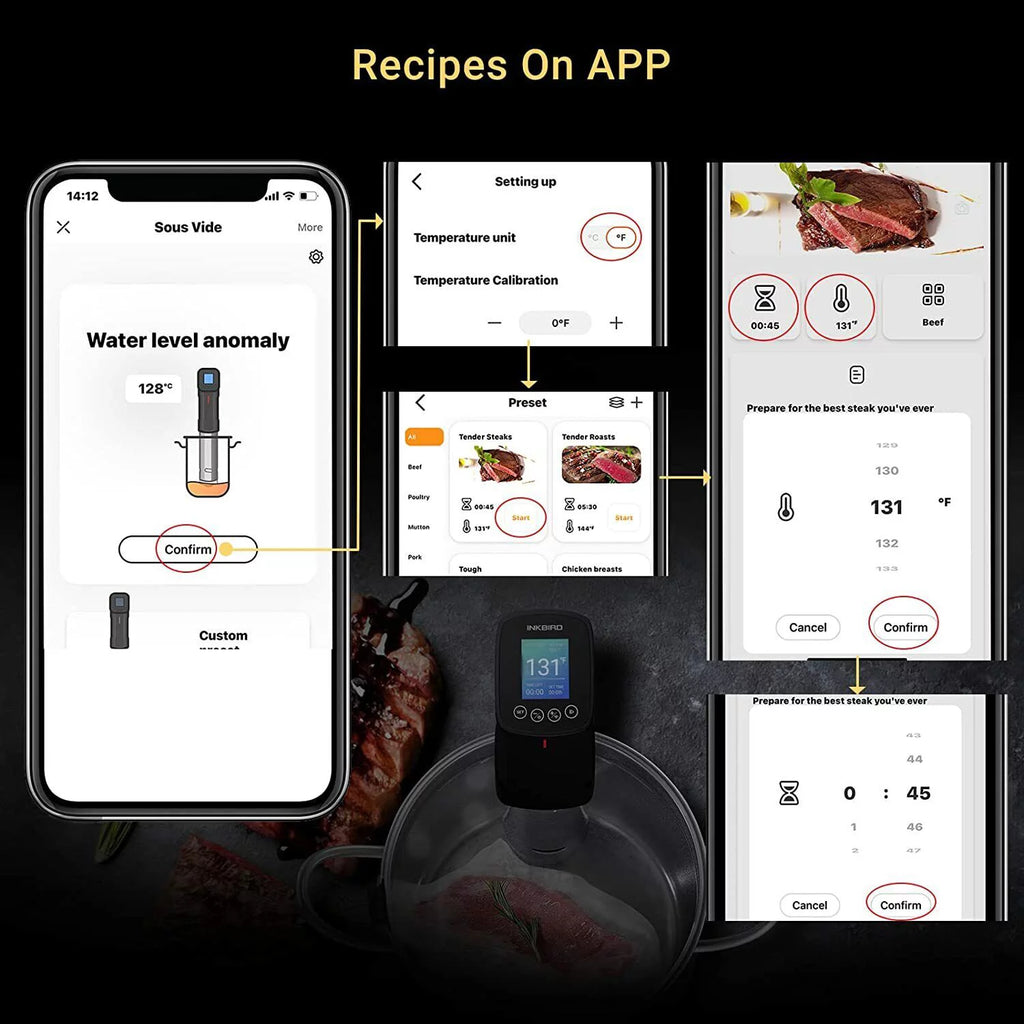 Sous Vide Machine WiFi Immersion Circulator with Storage Bag I974471