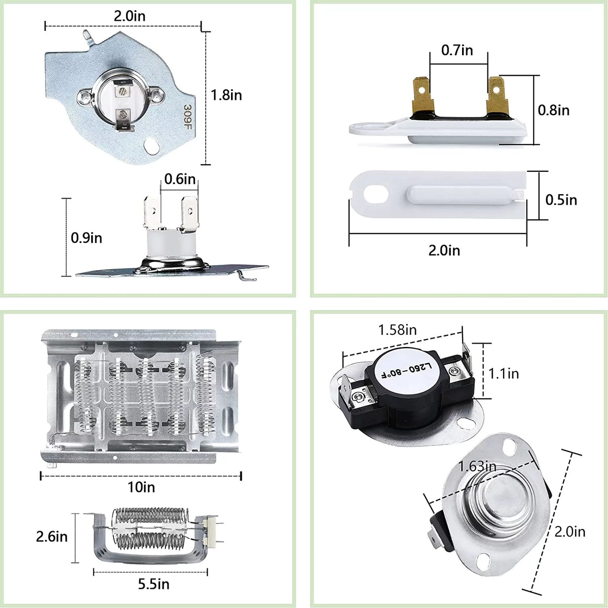 Dryer Heating Element Kit with Thermostat A46530