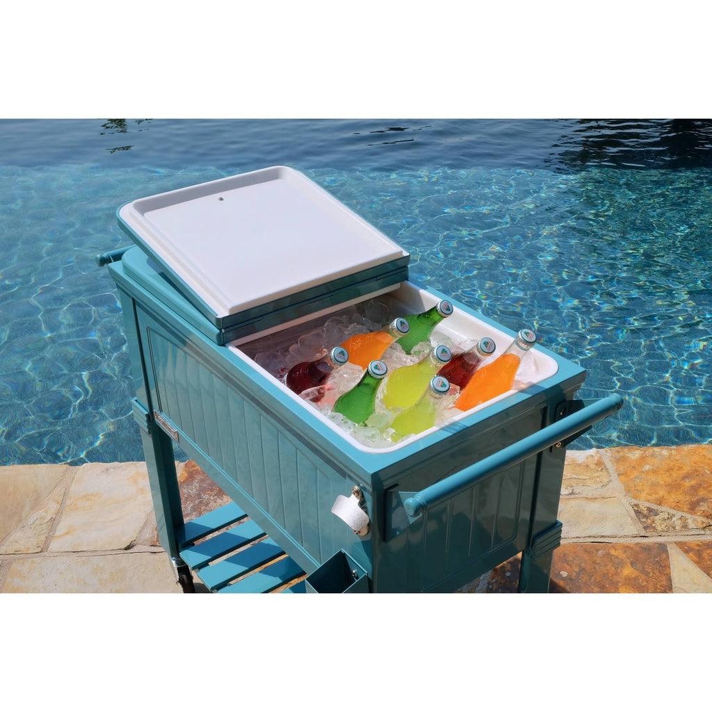 Portable Rolling Patio Cooler 80 qt. W435150
