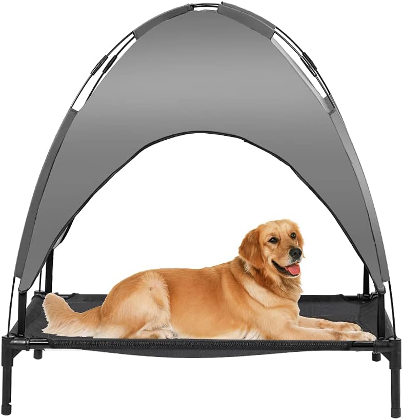 Extra Large Elevated Dog Bed with Canopy and Carrying Bag C23931