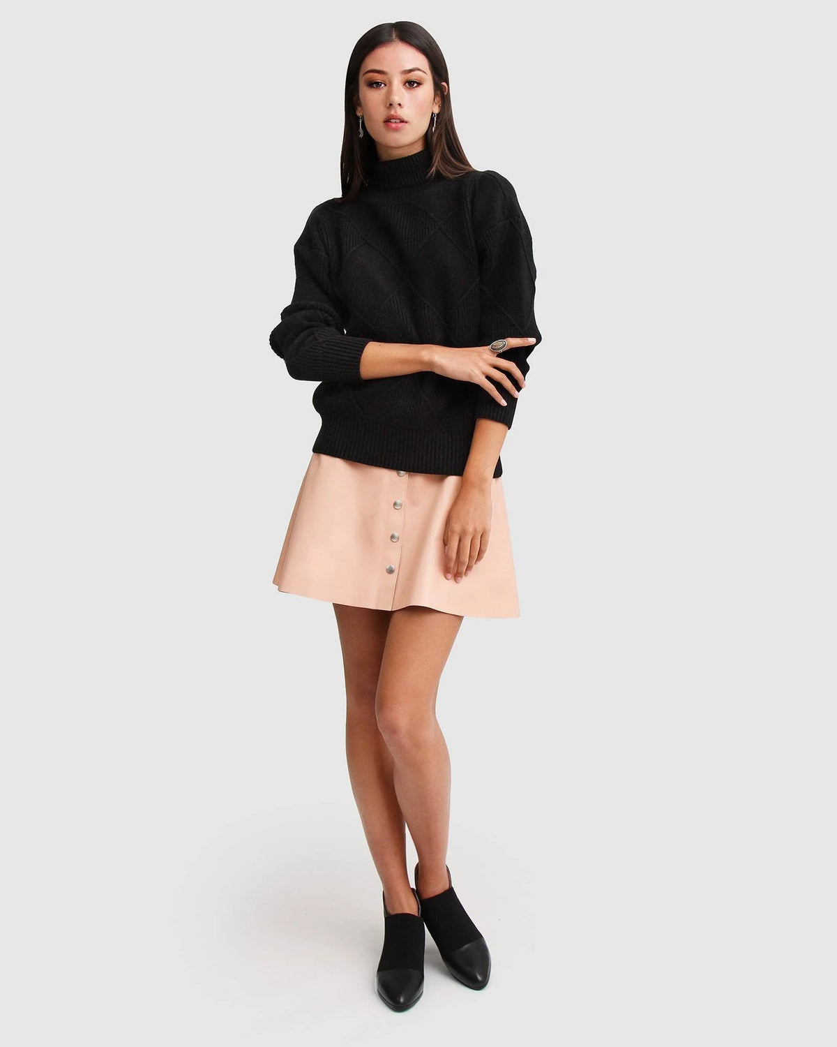 Black Turtleneck Jumper V660