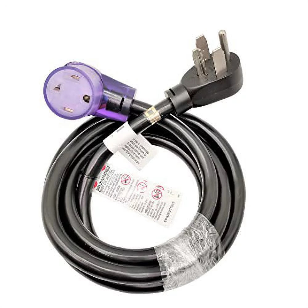 Dryer 4 Prong 30A Extension Cord NEMA 14-30P to 14-30R 10 Feet R543