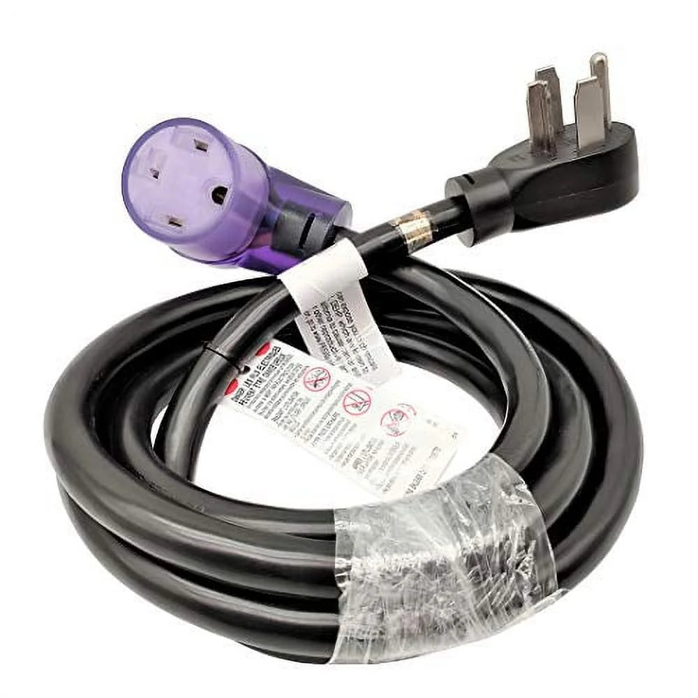 Dryer 4 Prong 30A Extension Cord NEMA 14-30P to 14-30R 10 Feet R543