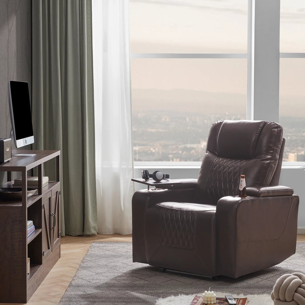 Power Motion Recliner with Cup Holders and USB Charge Port L64072