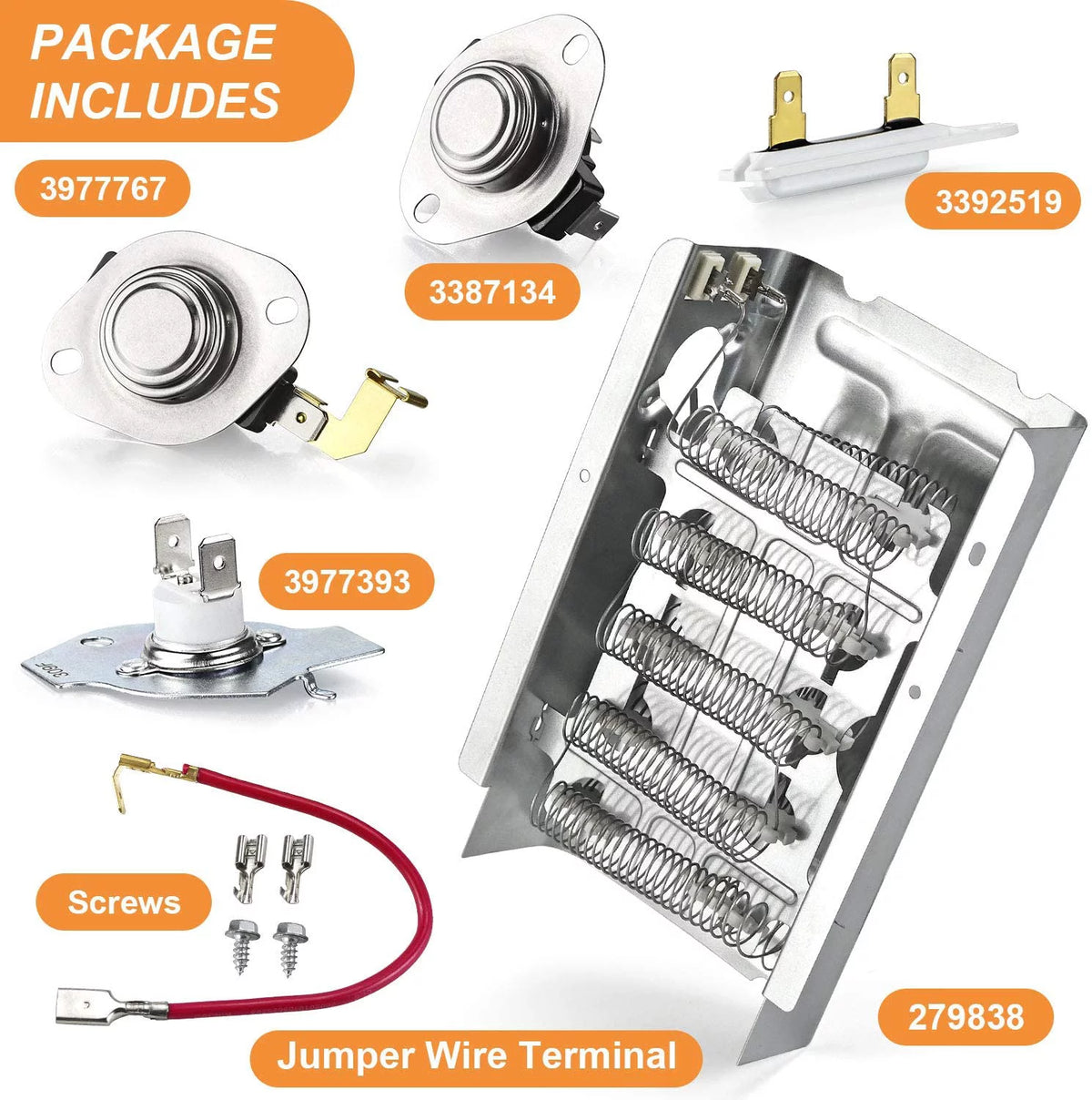 Dryer Heating Element Kit with Thermostat A46530