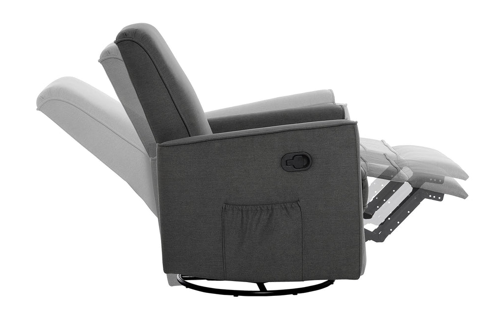 Rustic Grey Glider Recliner and Rocker J356
