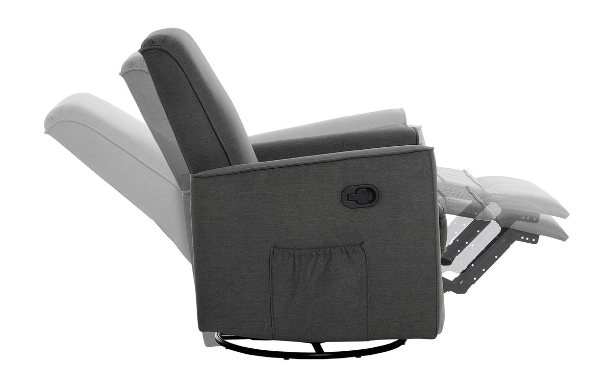 Rustic Grey Glider Recliner and Rocker J356