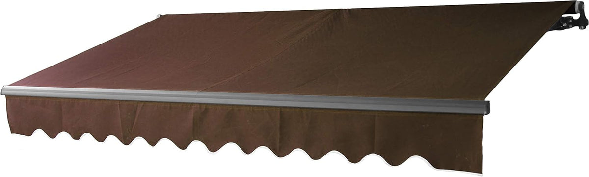 Black Retractable Patio Awning 10 x 8 Feet R336