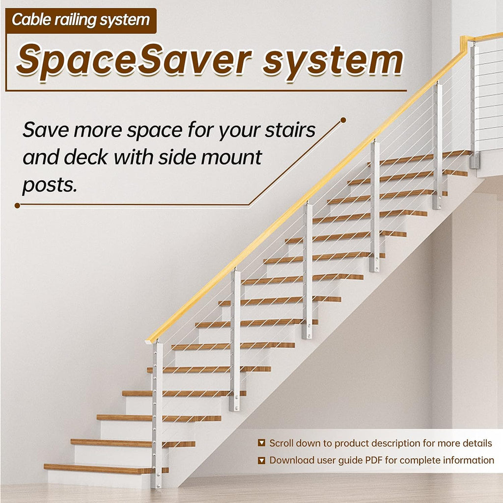 Brushed Stainless Steel Wall Mounted Stair Handrail S3751