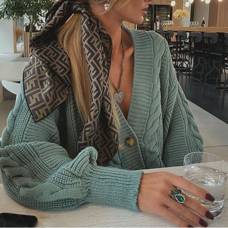 Chunky Knit Sweater and Pants Set K1110
