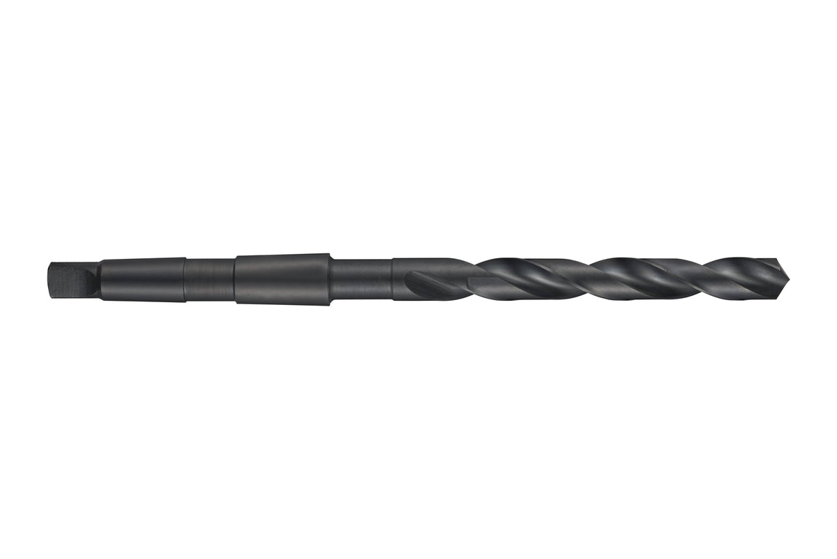 Taper Shank Drill, High Speed Steel, Steam Oxide Coating, Head Diameter 30.25 mm R9681