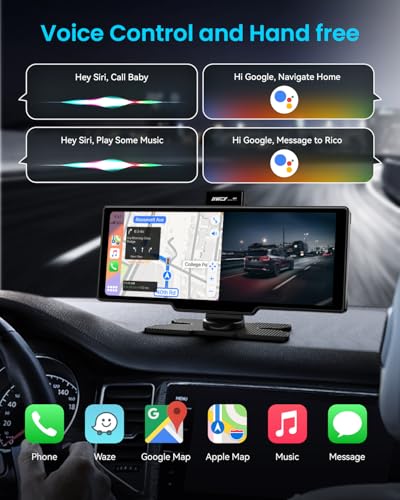 10'' Portable Apple Carplay Car Stereo Touch Screen Z859