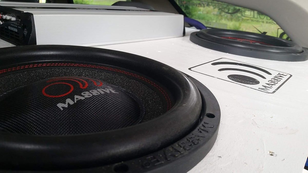 6.5 Inch Car Audio Subwoofer, 250 Watt RMS, Dual 4 Ohm V76085