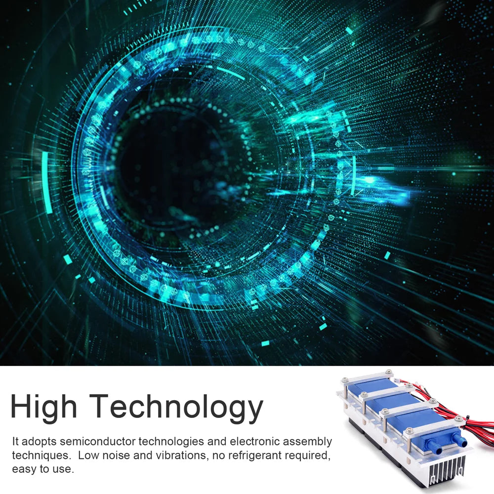 Semiconductor Cooling System DIY Kit Thermoelectric Peltier Refrigeration Cooler 288W I6072