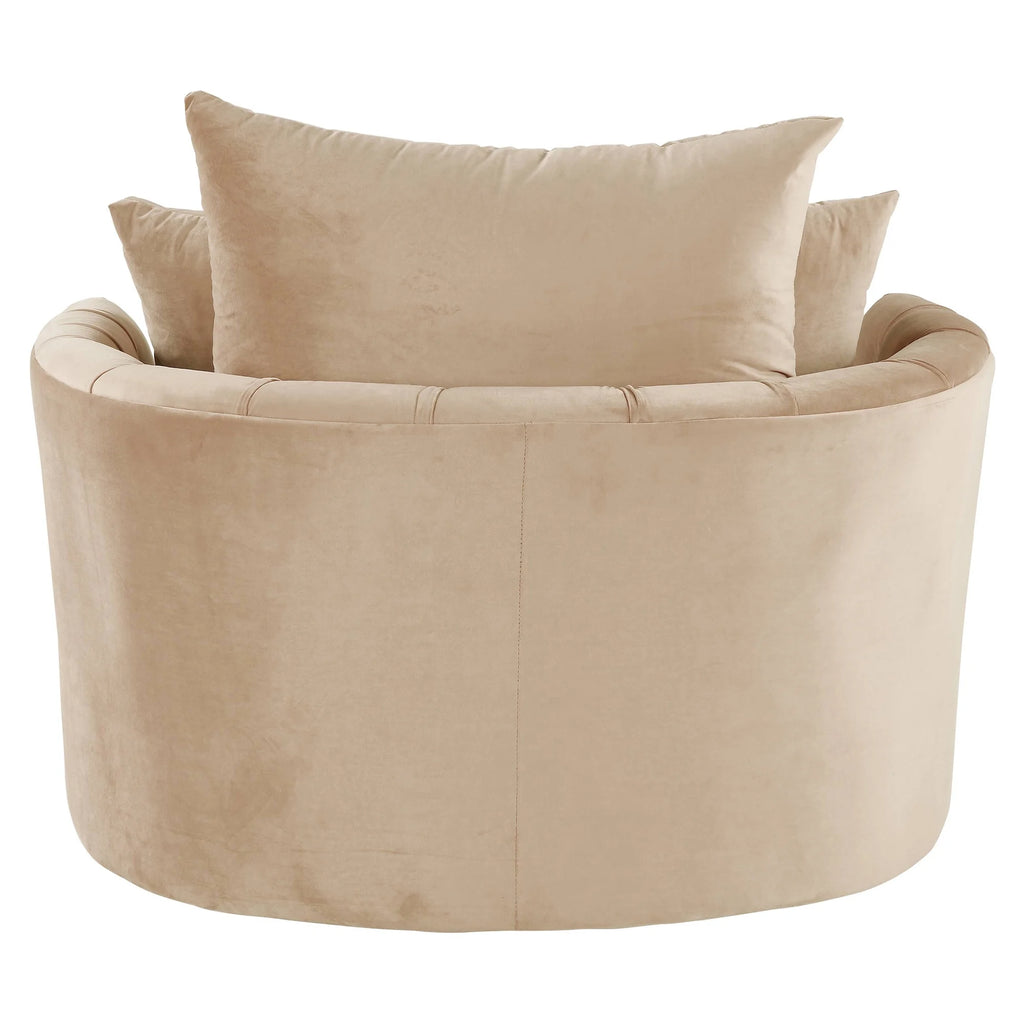 Beige Tufted Accent Chair R9822