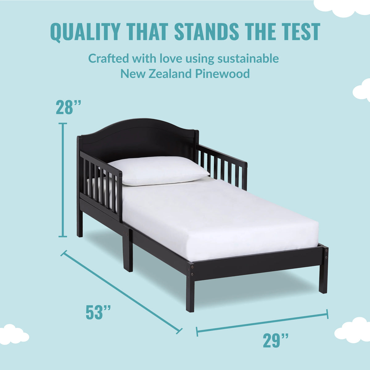 Black Toddler Bed R1305