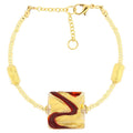 Murano Glass Red Bracelet B428376