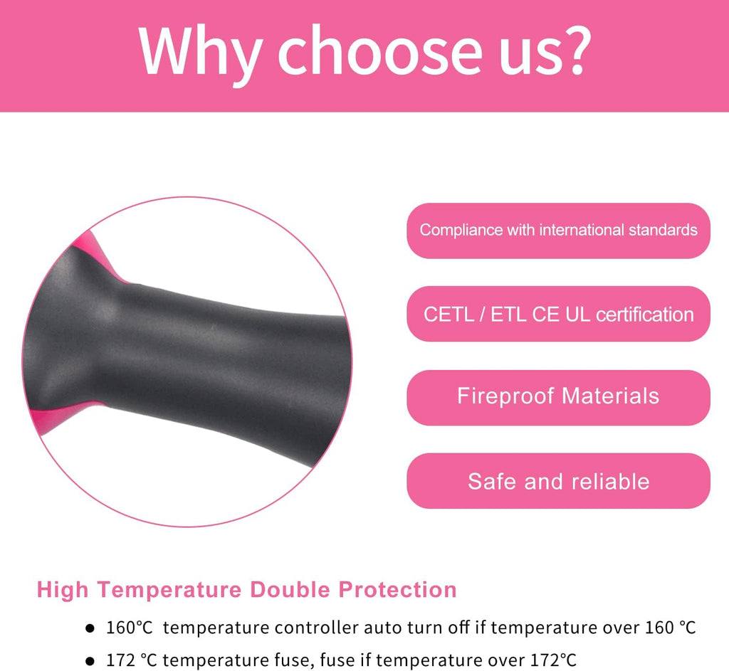 4 in 1 Hair Dryer Brush with Ceramic Titanium Barrel P876010