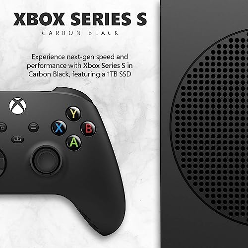 Xbox Series S 1TB SSD Console Carbon Black with Wireless Controller Z664488