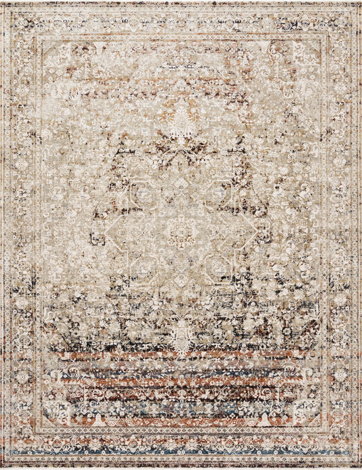 Taupe Brick 9'5 x 12'10 Rug U72935